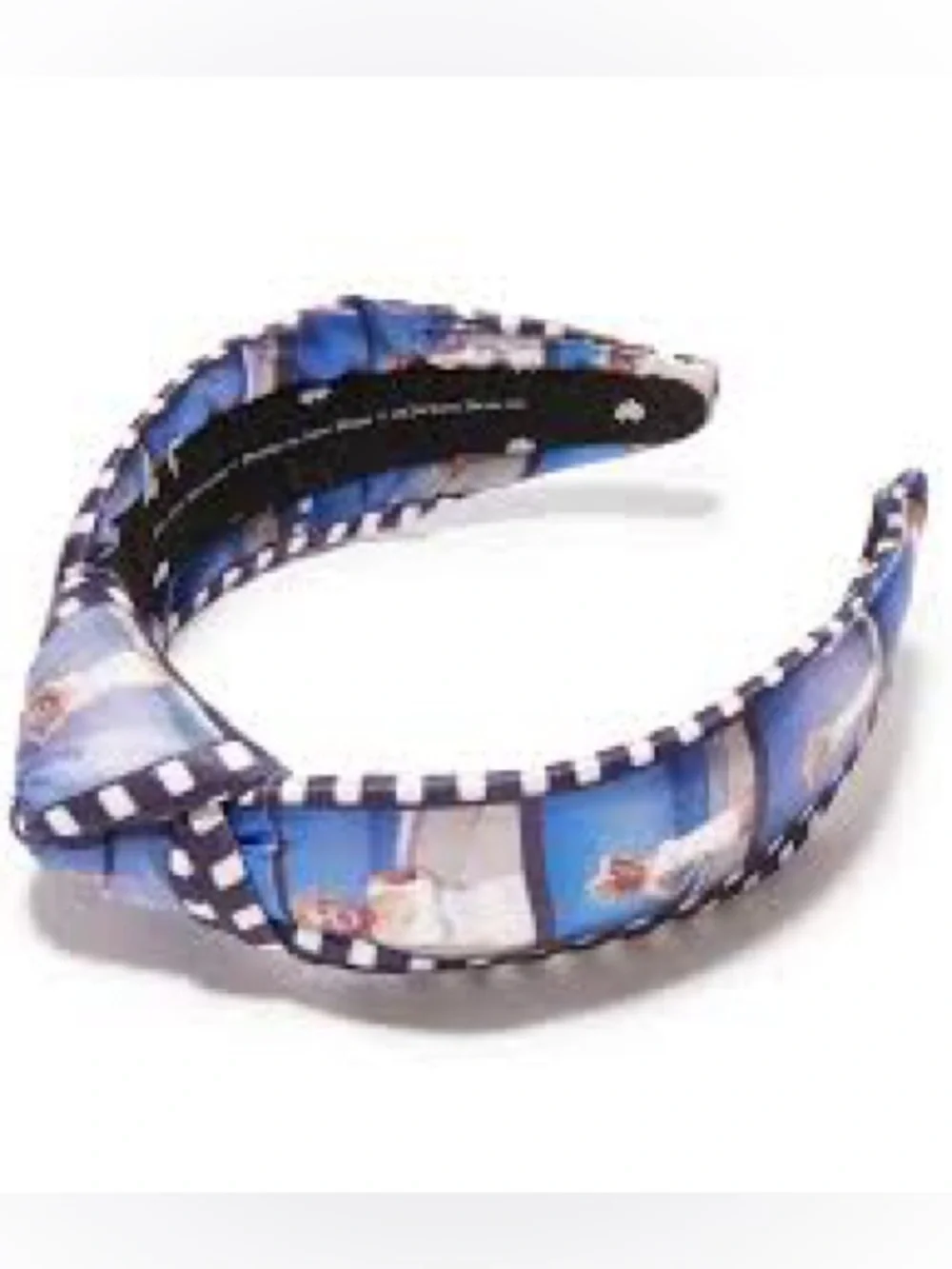 Lele Sadoughi Marilyn Monroe Beach BlueKnotted Printed Film Strip Headband NWT
